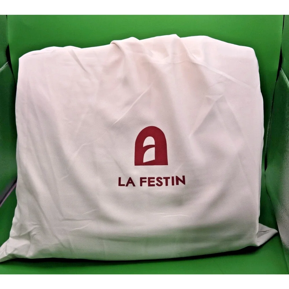 LA'FESTIN Leather Shoulder Purse for Women: White Crossbody Bags